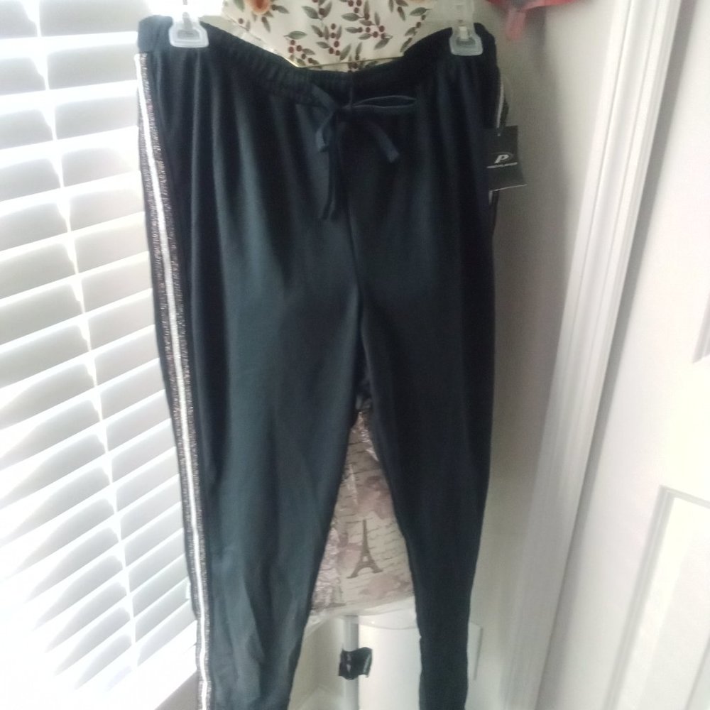 Pro Player, Ladies Black Metallic Jogger.